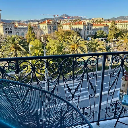 2 Chambres, Balcons, Vue Imprenable, Climatisation - Palace Bleu アパート ニース