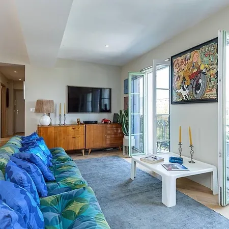 2 Chambres, Balcons, Vue Imprenable, Climatisation - Palace Bleu * ニース