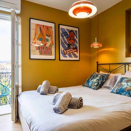 アパート 2 Chambres, Balcons, Vue Imprenable, Climatisation - Palace Bleu