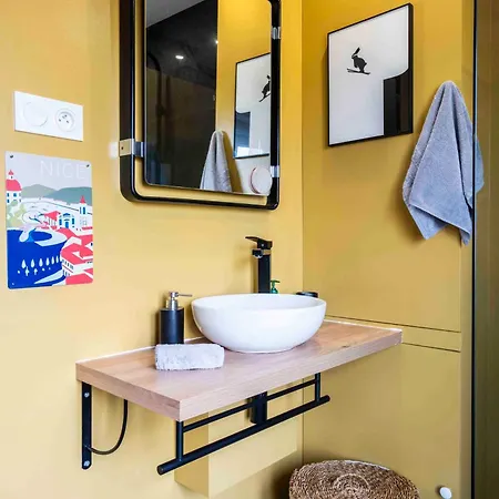 アパート 2 Chambres, Balcons, Vue Imprenable, Climatisation - Palace Bleu ニース
