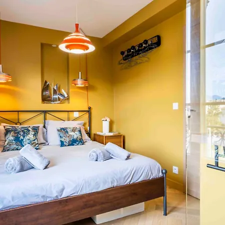 2 Chambres, Balcons, Vue Imprenable, Climatisation - Palace Bleu ニース